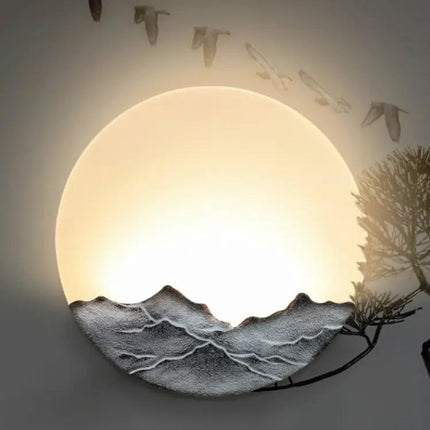 Elegant Chinese Style Wall Lamp for Bedroom and Living Room Lighting