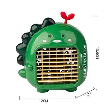 Mini Dinosaur Desk Fan USB Rechargeable For Home And Office Use
