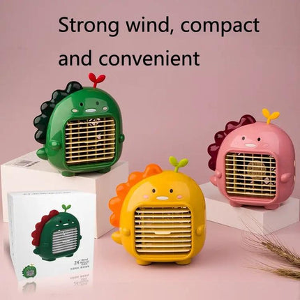 Mini Dinosaur Desk Fan USB Rechargeable For Home And Office Use