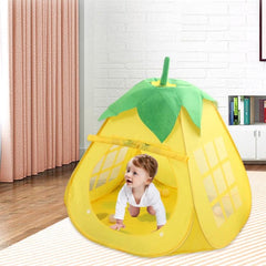 Breathable Mesh Folding Play Tent for Kids - Indoor Cartoon House Toy