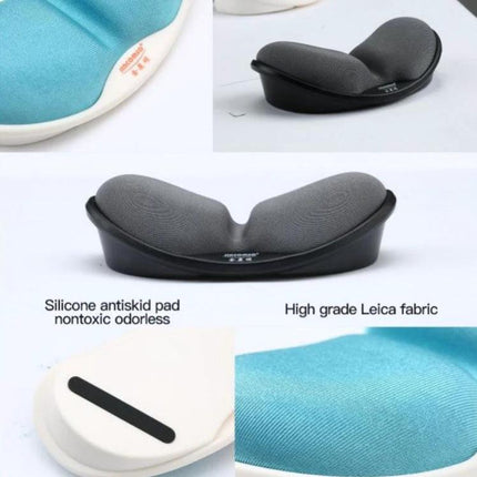 Jincomso Ergonomic Memory Foam Wrist Rest for Typing - gray contoured wrist support with silicone antiskid pad and high grade fabric