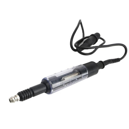 Essential Spark Plug Tester for Routine Vehicle Maintenance - handheld tester with transparent window and coiled lead for checking ignition spark