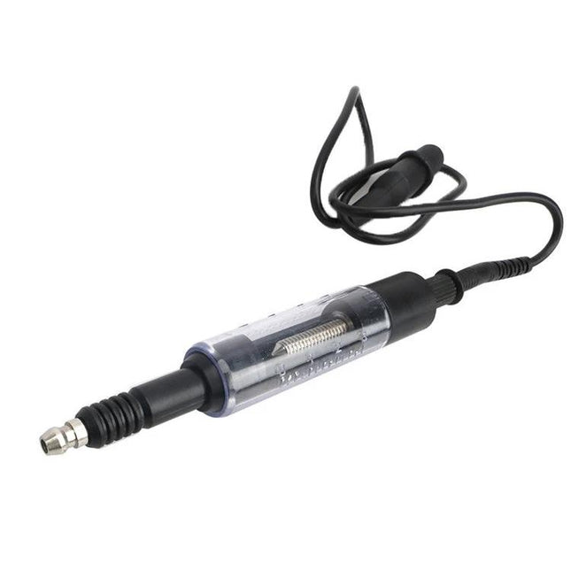Essential Spark Plug Tester for Routine Vehicle Maintenance - handheld tester with transparent window and coiled lead for checking ignition spark