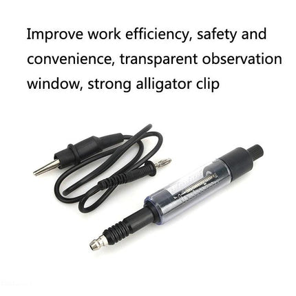 Essential Spark Plug Tester for Routine Vehicle Maintenance with transparent observation window and strong alligator clip