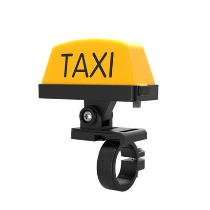 Motorcycle Helmet LED Warning Light With Bright Strobe compact yellow taxi-style strobe mounted on helmet clamp for increased visibility