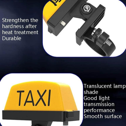 Motorcycle Helmet LED Warning Light With Bright Strobe compact durable ABS housing with heat-treated mount and translucent lampshade