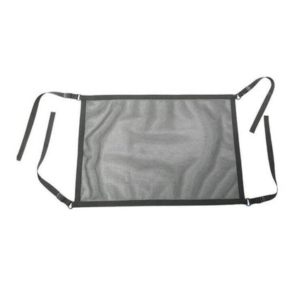 Car Storage Pocket With Breathable Mesh For Roof Or Seat - black mesh organizer with adjustable straps for car roof or seat storage