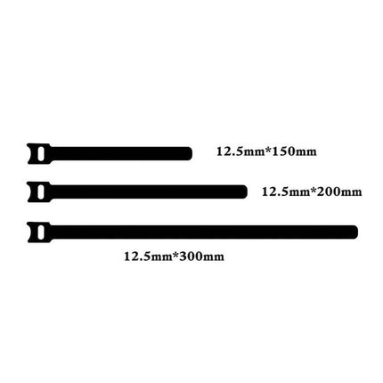 60 Pack T Shaped Cable Organizer Belts Nylon Winder Buckles 15 20 30 cm - nylon T-shaped cable straps 12.5mm widths in 15/20/30 cm lengths
