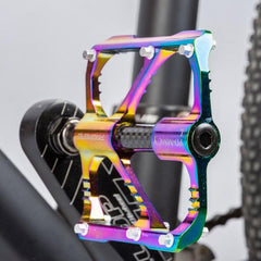 1 par de pedales coloridos para bicicleta PROMEND de aleación de aluminio CNC con rodamientos de tres pelines