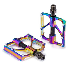 1 par de pedales coloridos para bicicleta PROMEND de aleación de aluminio CNC con rodamientos de tres pelines