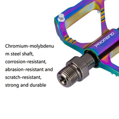 Vibrant PROMEND CNC Aluminum Alloy Bicycle Pedals with Three Peilin Bearings - 1 Pair