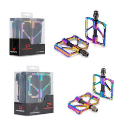 Vibrant PROMEND CNC Aluminum Alloy Bicycle Pedals with Three Peilin Bearings - 1 Pair