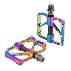 Vibrant PROMEND CNC Aluminum Alloy Bicycle Pedals with Three Peilin Bearings - 1 Pair