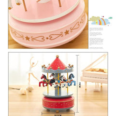 Enchanted Sky City Carousel Musical Keepsake for Couples