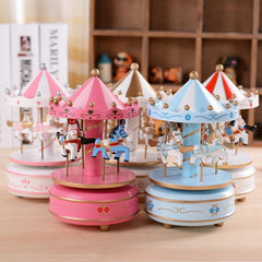 Enchanted Sky City Carousel Musical Keepsake for Couples