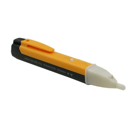 Non-Contact Safety Electric Pen with Built-In LED Light - yellow non-contact voltage tester for live wire detection and flashlight use