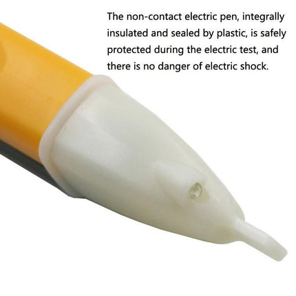 Non-Contact Safety Electric Pen with Built-In LED Light - close-up of insulated tip and LED for safe voltage detection