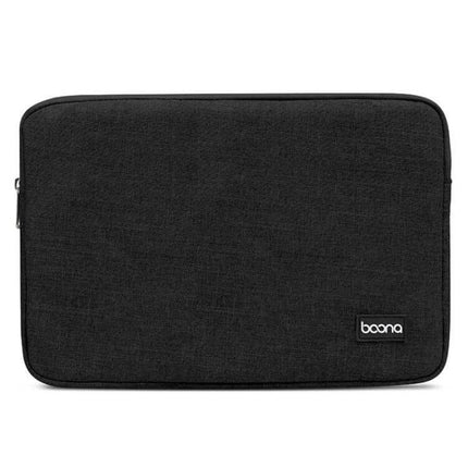 Baona Protective Laptop Sleeve for 11 to 15.6 Inch Devices - black Oxford cloth sleeve with zipper, slim protective case for commuting and travel