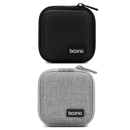 Essential Oxford EVA box for daily tech organization on the go small zippered black and gray travel case for cables and chargers
