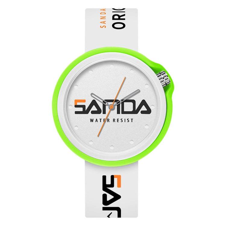 SANDA 3200 Silicone Belt Quartz Sports Watch For All Styles