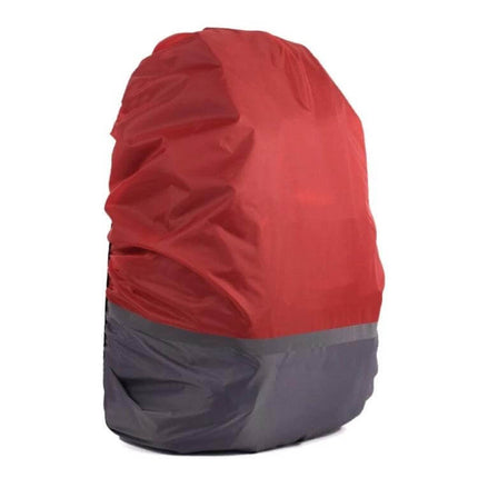 Luminous Waterproof Rain Cover for XL Outdoor Backpacks 58-70L red reflective bottom, waterproof protection for hiking and camping