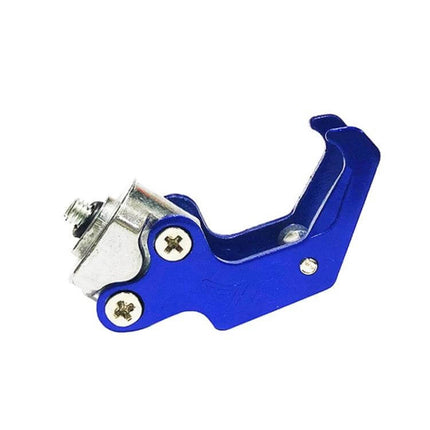 Aluminum Helmet Hook for Hanging Motorcycle Helmets - CNC aluminum alloy blue electroplated hook for garage helmet storage