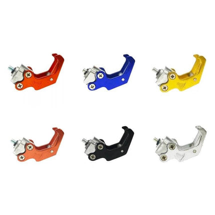 Aluminum Helmet Hook for Hanging Motorcycle Helmets - CNC machined alloy hooks in red blue gold orange black silver, compact 6.8x2cm storage solution