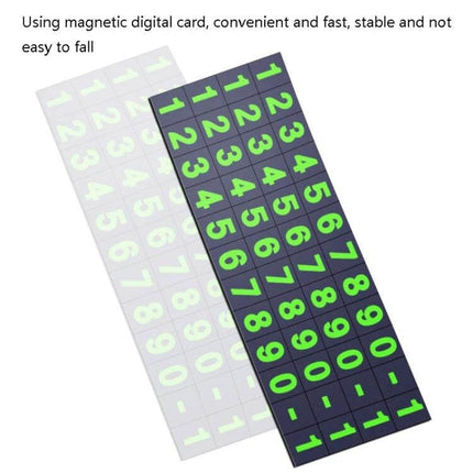 Parking Number Card Nightlight For Easy Night Parking At Home - magnetic removable luminous number stickers for home garage visibility