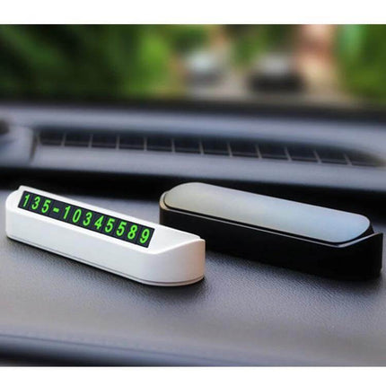 Parking Number Card Nightlight For Easy Night Parking At Home - magnetic luminous removable parking number card on car dashboard