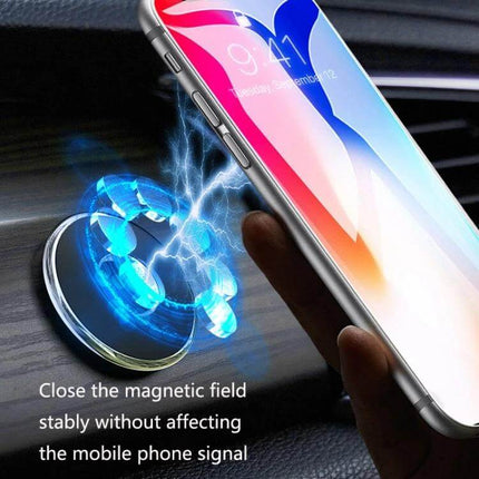 Car Magnetic Phone Holder For Dashboard Mount For Easy Navigation - compact magnetic dashboard phone mount with strong 90× adsorption and one-handed automatic mounting
