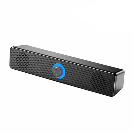 Alt Tag: LeerFel Computer Speaker Bluetooth USB Powered Desktop compact angled dual-hole desktop speaker for streaming