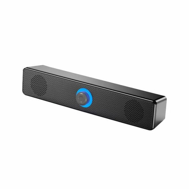 LeerFel Computer Speaker Bluetooth USB Powered Desktop compact angled desktop speaker with Bluetooth and USB power