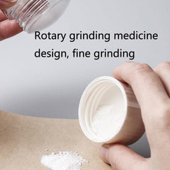 Portable Tablet Cutter and Grinder with Medicine Storage Compartment