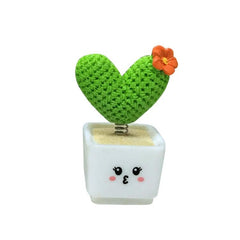 Charming Mini Cactus Resin Car Decorations