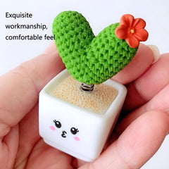 Charming Mini Cactus Resin Car Decorations