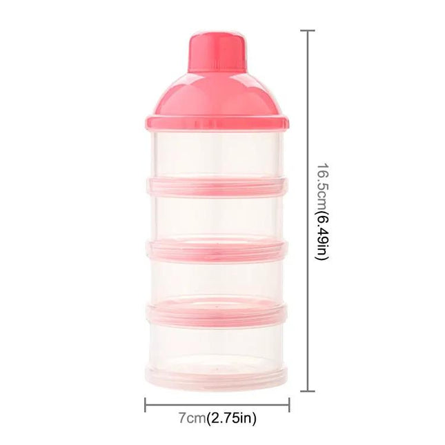 Portable Milk Powder Dispenser For Baby With Four Compartments | Syndmart