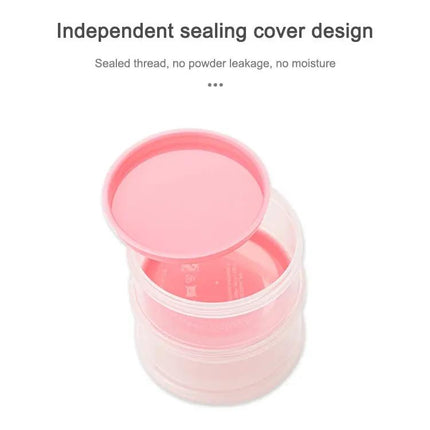 Portable Milk Powder Dispenser For Baby With Four Compartments