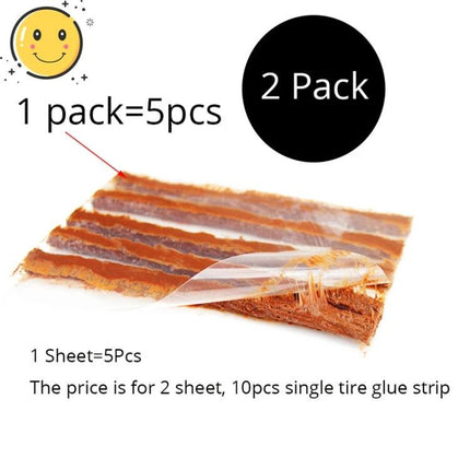 Rubber Strips for Quick Tire Fixes on Road Trips — pack of adhesive repair strips for temporary on‑road puncture fixes