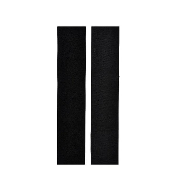 Adhesive Hook and Loop Tape for Securing Car License Plates - black polyester strips with adhesive backing for easy plate attachment