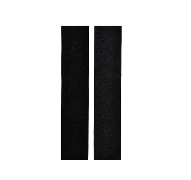 Adhesive Hook and Loop Tape for Securing Car License Plates - black polyester strips with adhesive backing for easy plate attachment