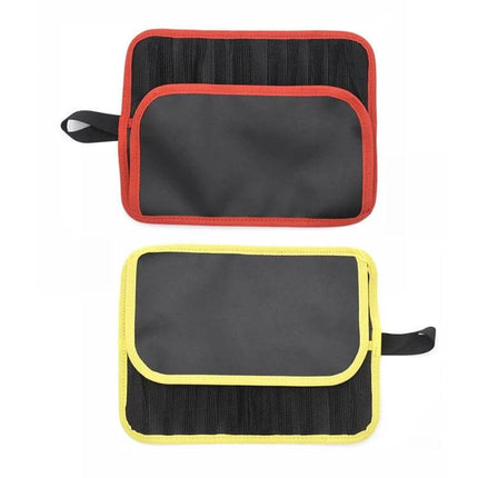 Bait Tool Bag For Fishing, Waterproof Foldable Portable Bag - compact foldable PVC mesh storage pouch with pockets and carry loop