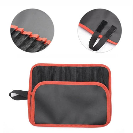 Bait Tool Bag For Fishing, Waterproof Foldable Portable Bag showing compact foldable design, PVC mesh pockets and tool loops
