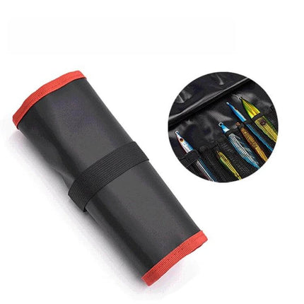 Bait Tool Bag For Fishing, Waterproof Foldable Portable Bag - compact roll-up bait and lure organizer with mesh pockets and PVC waterproof construction