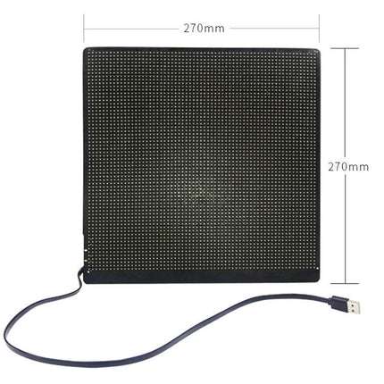 Bluetooth LED Screen for Portable Backpack Advertising - 270x270mm 64x64 pixel P3.75 USB-powered LED panel for backpacks and vests