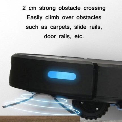 GEERLEPOL Automatic Sweeping Robot for App-Controlled Cleaning climbing 2cm obstacles on carpet and door rails with side brush