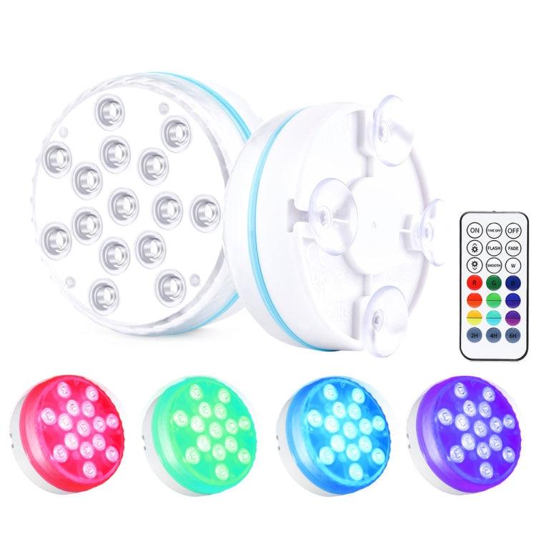 Magnetic Waterproof LED Pool Light with RF Remote Control - 15 Dynamic Colors for Underwater Illumination