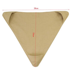 Taburete triangular de lona impermeable portátil para actividades de acampada y pesca