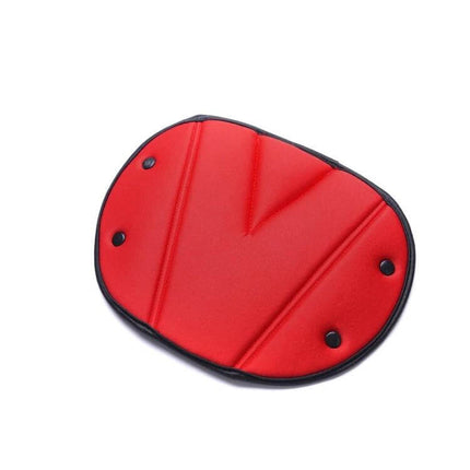 Car Seat Belt Cover Triangle Design for Child Comfort - red triangle soft PP cotton pad keeps belt off child’s neck for safer, comfier car trips