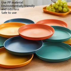 Compact 6-Inch Plastic Snack and Cake Tray for Dining Table Use