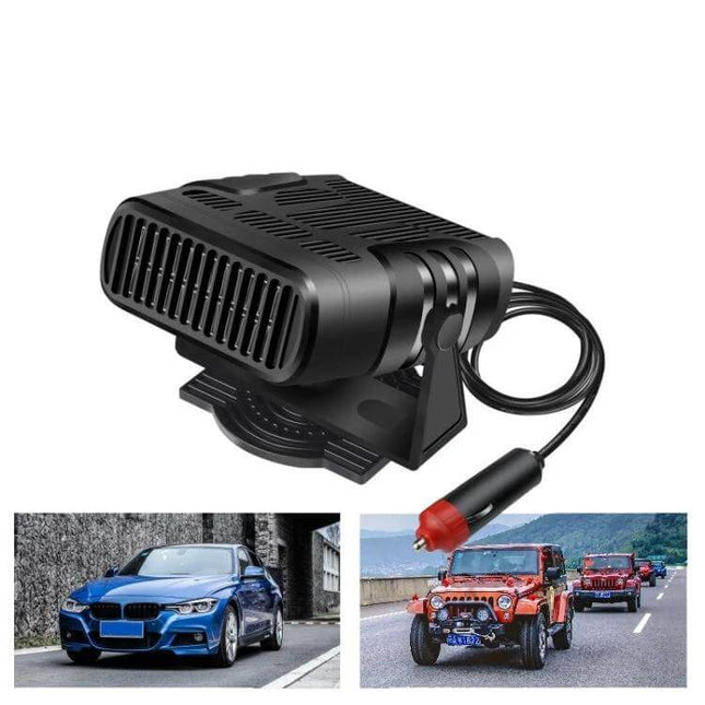 Car Heater Defrost and Warm Wind Portable for Cars compact 12/24V ABS plug-in heater for defrosting windscreen and warming cabin